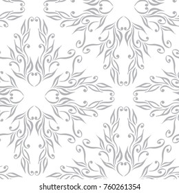 Abstract grey ornamental pattern