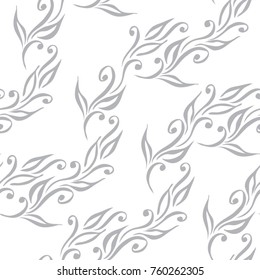 Abstract grey ornamental pattern