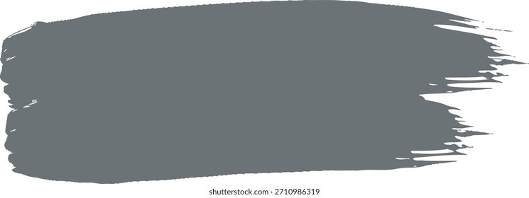 Abstract grey paint brush stroke design element for graphic projects