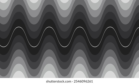 Abstract grey paper cut color background vector image