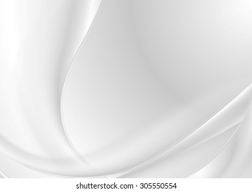 Abstract grey pearl elegant waves. Vector background