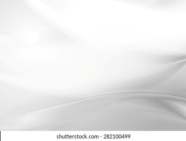 Abstract grey pearl smooth waves. Vector art background