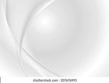 Abstract grey pearl waves. Vector background