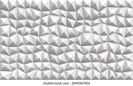 Ilustración de fondo del vector del triángulo geométrico del polígono gris abstracto.