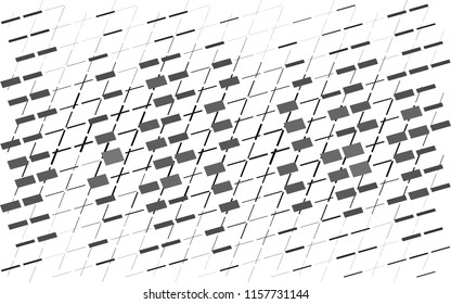 Abstract grey poster stripes. Gray black halftone pattern background for design. Vintage monochrome background. Vector illustration.