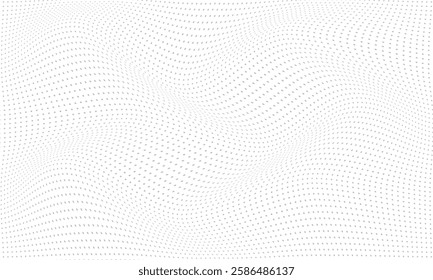 abstract grey rectangle dot wave pattern can be used background.