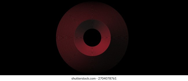Abstractas Vector de línea circular gris y rojo sobre fondo oscuro. Diseño creativo moderno de textura de líneas circulares superpuestas simples. Vector Eps10
