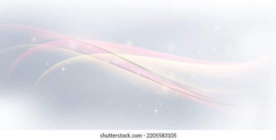 Abstract grey and red dynamic wavy curved lines background. You can use for ad, poster, template, business presentation. Vector illustration