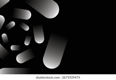 Abstract grey simple minimalist background design luxury geometric space modern dynamic technology banner EPS 10