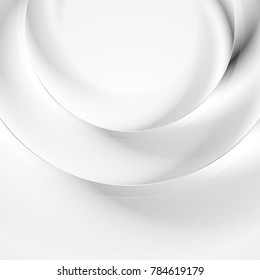 Abstract grey smooth glossy ring circle background. Vector design