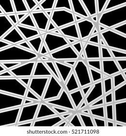 Abstract grey striped pattern design. Vector background