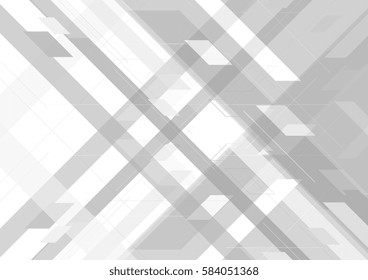 Abstract grey tech geometric corporate design background