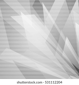 Abstract grey tech stripes and shapes background. Vector illustration