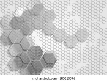 Fundo de vetor de tecnologia cinza abstrato