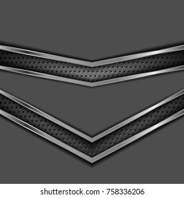 Abstract grey technology concept vector background