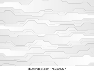 Abstract grey technology futuristic background. Modern vector graphic design
