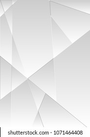 Abstract grey technology polygonal corporate background. Vector minimal light design