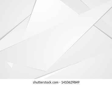 Abstract grey technology polygonal corporate background. Vector design