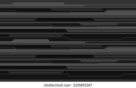 Abstract grey tone cyber line circuit geometric design modern futuristic technology background vector illustration.