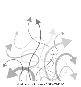 Abstract grey transparent arrows
