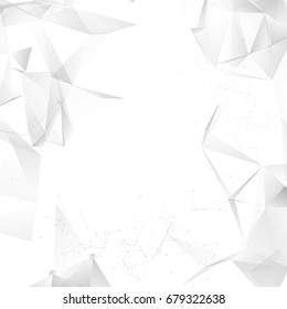 Abstract grey vector background design. Light white graphic illustartion pattern.