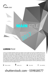 Abstract grey vector modern design templates