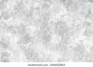 Abstract grey watercolor paint background. Natural scratched ice texture paint splash or blotch with fringe bleed wash. Pastel gray color frozen paper texture pattern with space for making graphics