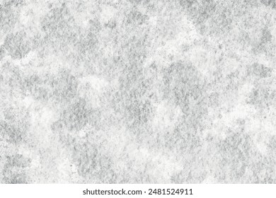 Abstract grey watercolor paint background. Natural scratched ice texture paint splash or blotch with fringe bleed wash. Pastel gray color frozen paper texture pattern with space for making graphics