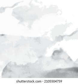 abstract grey watercolor paint stroke background vector illustration texture design