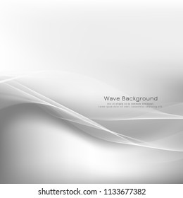 Abstract grey wave background design