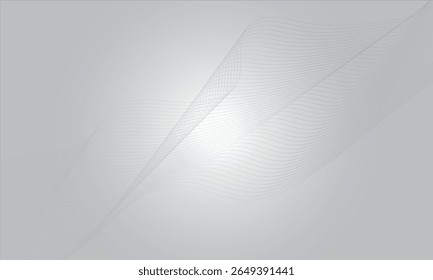 Abstract grey wave background design with subtle pattern and texture