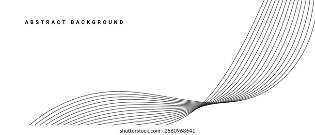 Abstract grey wave background. EPS10