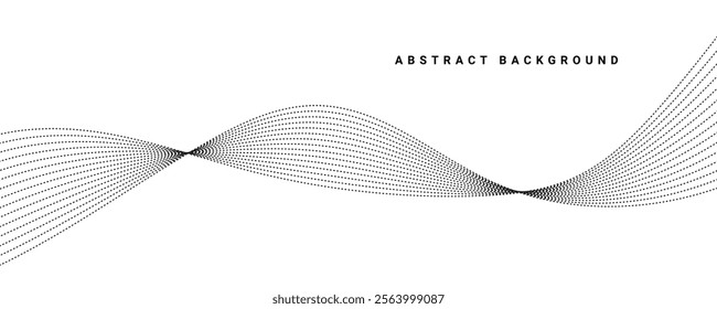 Abstract grey wave background. EPS10
