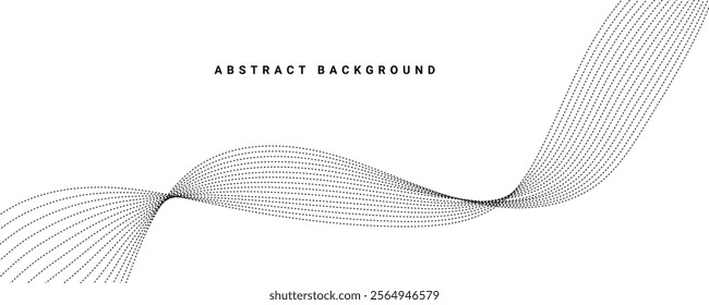 Abstract grey wave background. EPS10