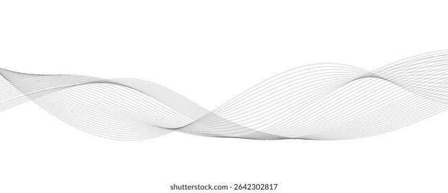abstract grey wave background vector illustration