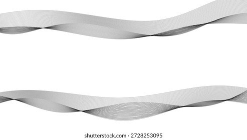 Elemento de onda cinzenta abstrata para o plano de fundo do espaço de cópia da faixa de frequência analógica do projeto