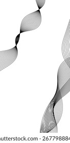 Onda cinzenta abstrata isolada no fundo branco ilustração para design de negócios moderno Elemento de papel de parede futurista para apresentação