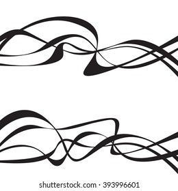 Abstract grey wave isolated on white background. Vector illustration for modern business design. Futuristic wallpaper. Cool element for presentation