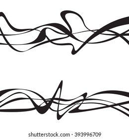 Abstract grey wave isolated on white background. Vector illustration for modern business design. Futuristic wallpaper. Cool element for presentation