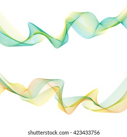 Abstract grey wave isolated on white background. illustration for modern business design. Futuristic wallpaper. Cool element for presentation