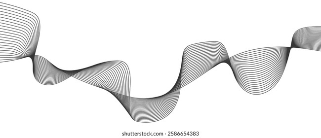 Abstract grey wave vector background