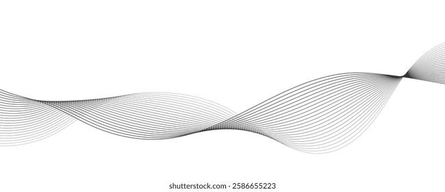Abstract grey wave vector background
