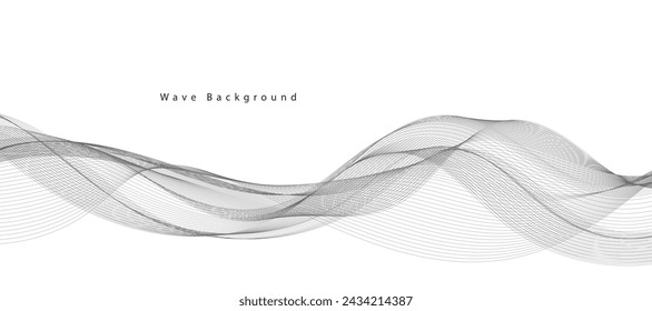 Abstract grey waves vector illustration Modern background design Design elements