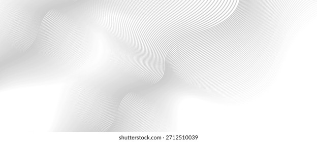 Ilustración vectorial de ondas grises Abstractas Elementos de diseño modernos de diseño de fondo. diseño moderno de moda