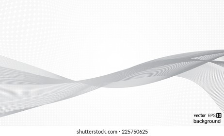 Abstract grey wavy background vector eps 10