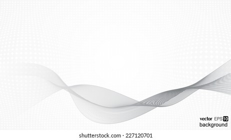 Abstract grey wavy background vector eps 10