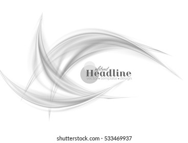 Resumen de formas onduladas grises fondo de diseño vectorial