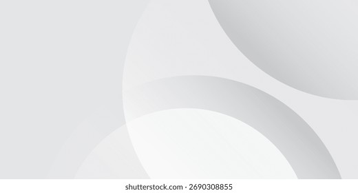 Abstractas fondo blanco gris con onda circular. Conveniente para el Anuncio, telón de fondo, folleto, cartel, invitación. Ilustración vectorial. eps 10
