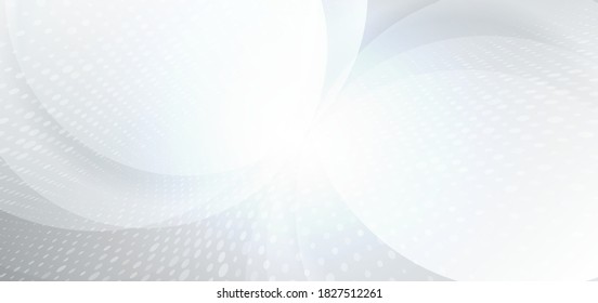Abstract grey and white background curve with dynamic. Technology concept. Vector illustration.