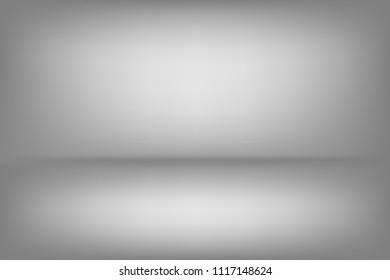 Abstract grey white abstract background. Empty room with spotlight effect. Vector EPS10 Graphic art design.